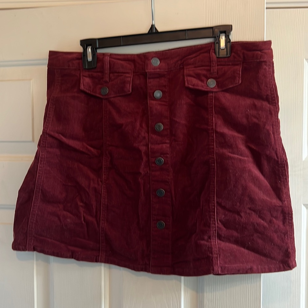 Maroon skirt